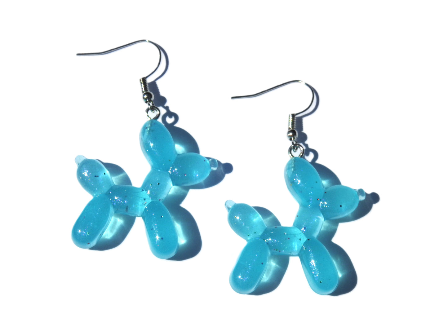 3-D Dog Ballon Drop Earrings