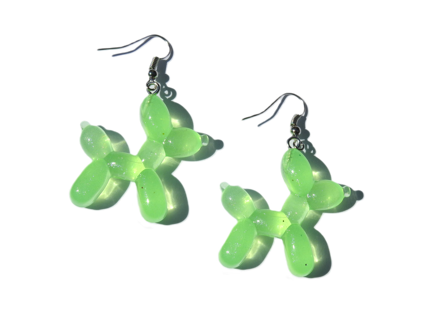 3-D Dog Ballon Drop Earrings