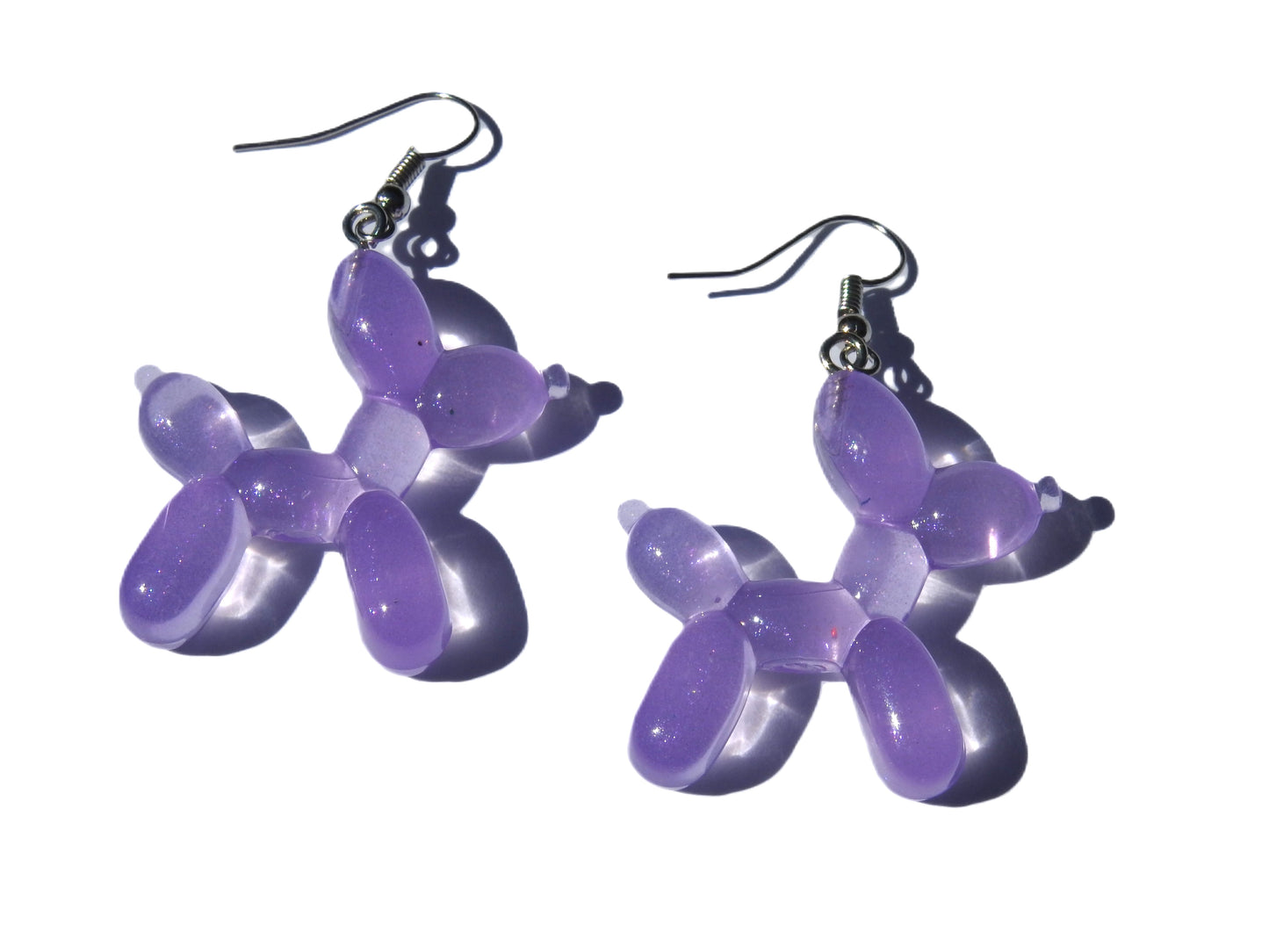 3-D Dog Ballon Drop Earrings