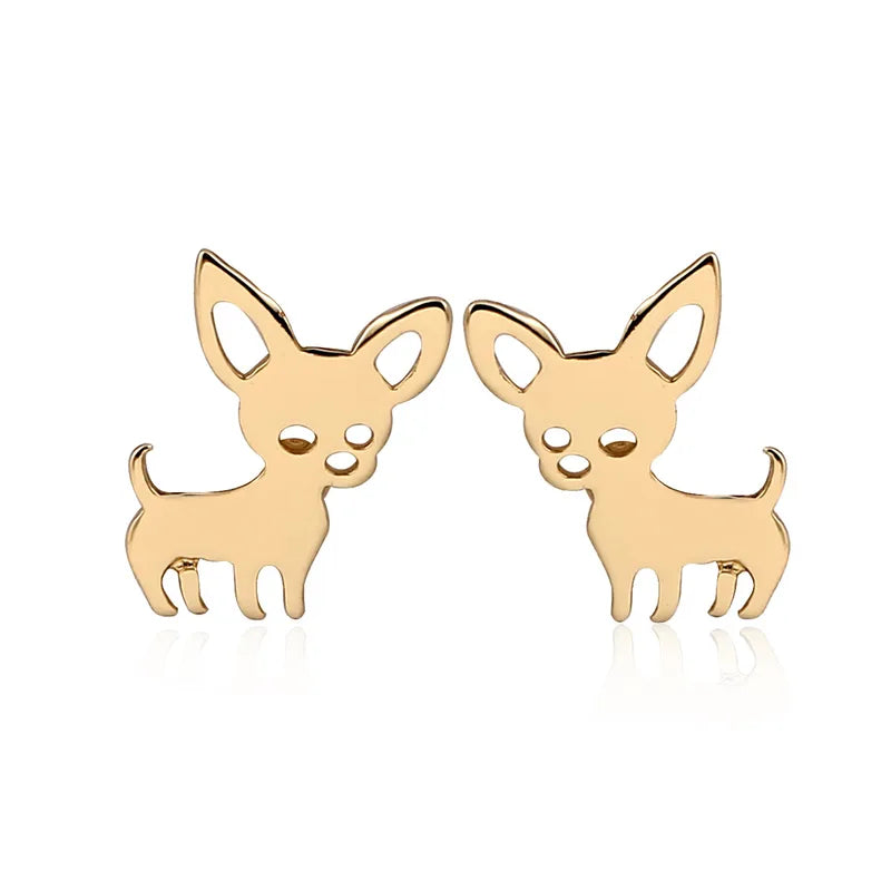 Chihuahua Stud Earrings