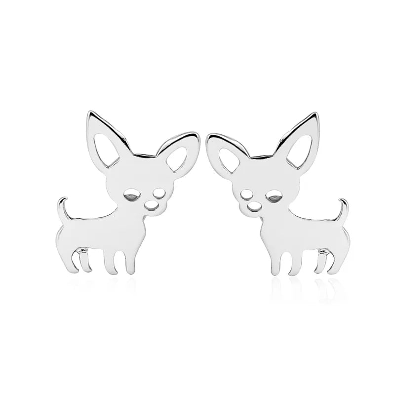 Chihuahua Stud Earrings