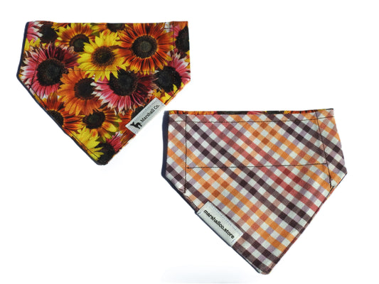 Sunflower Design Pet Bandana