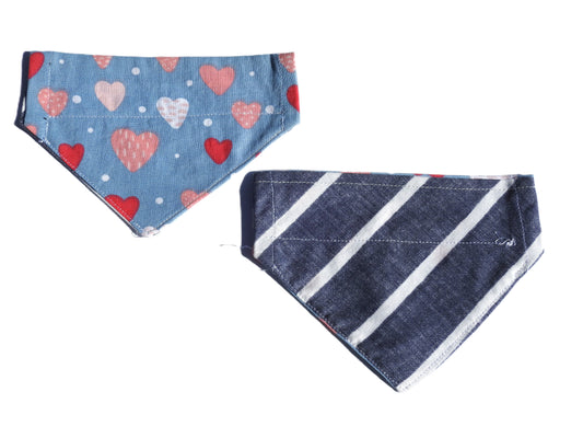 Hearts Design Pet Bandana